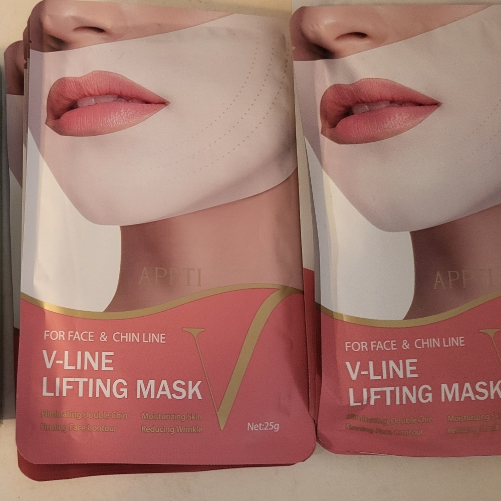 Set of 9 Pink V-Line Lifting Mask for Face & Chin Line#1174-801